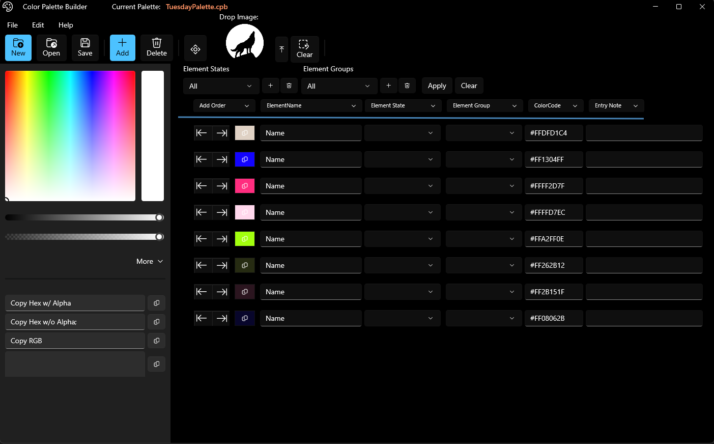 Color Palette Builder Screenshot